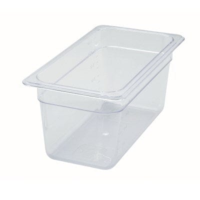 Winco Food Pans Each Winco SP7306 Poly-Ware Food Pan 1/3 Size 6 Inches Deep Dishwasher Safe Break-Resistant | Denson CFE