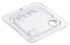 Winco Food Pans Each Winco SP7600H Hinged Lid Cover for 1/6 Size Containers Peg Hole Notched Clear | Denson CFE
