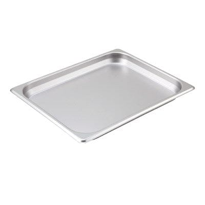 Winco Food Pans Each Winco SPH1 Straight-sided Half-size Steam Pan 1-1/4 inch 25 Gauge Stainless Steel | Denson CFE