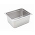 Winco Food Pans Each Winco SPJH-206 Anti-jam Half-size Steam Pan 6 inch 22 Gauge Stainless Steel | Denson CFE