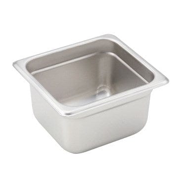 Winco Food Pans Each Winco SPJH-604 Anti-Jam Steam Pan 1/6 Size 4 Inch Heavy Weight Stainless Steel | Denson CFE