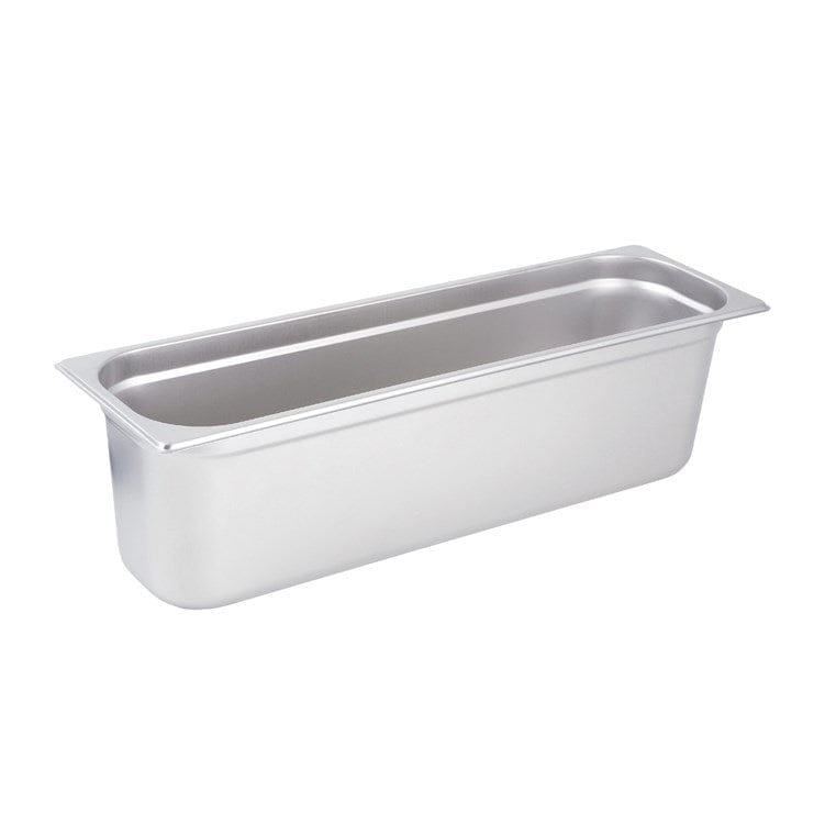 Winco Food Pans Each Winco SPJH-6HL Anti-jam Half Size Long Steam Table Pan 22 Gauge Stainless Steel | Denson CFE