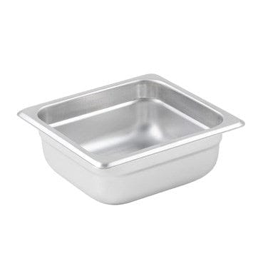 Winco Food Pans Each Winco SPJL-602 1/6 Size Anti-Jam Stainless Steel Steam Table Pan 2 1/2 Inch Deep | Denson CFE