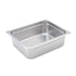 Winco Food Pans Each Winco SPJM-204 4" Half Size Solid Anti-Jam Steam Table Pan / Hotel Pan - 24 Gauge