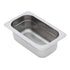 Winco Food Pans Each Winco SPJM-902 2 1/2" Ninth Size Solid Anti-Jam Steam Table Pan / Hotel Pan - 24 Gauge