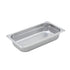 Winco Food Pans Each Winco SPJM302 Third Size Solid Anti-Jam Steam Table Pan 24 Gauge Stainless Steel | Denson CFE