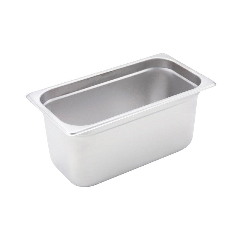 Winco Food Pans Each Winco SPJM306 Third Size Solid Anti Jam Steam Table Pan 6 Inch Deep | Denson CFE