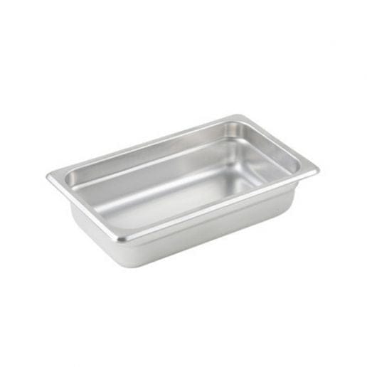 Winco Food Pans Each Winco SPJM402 Quarter Size Solid Anti Jam Steam Table Pan 2.5 Inch Deep | Denson CFE