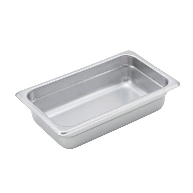 Winco Food Pans Each Winco SPJM402 Quarter Size Solid Anti Jam Steam Table Pan 2.5 Inch Deep | Denson CFE