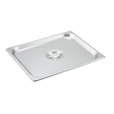 Winco Food Pans Each Winco SPSCH 1/2 Size Stainless Steel Solid Steam Table / Hotel Pan Cover