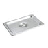 Winco Food Pans Each Winco SPSCQ Stainless Steel Steam Table Pan Cover 1/4 Size Solid with Handle | Denson CFE