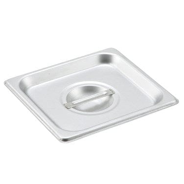 Winco Food Pans Each Winco SPSCS 1/6 Size Stainless Steel Solid Steam Table / Hotel Pan Cover