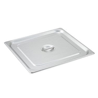Winco Food Pans Each Winco SPSCTT Stainless Steel Steam Pan Cover 2/3 Size Solid with Handle | Denson CFE