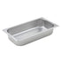 Winco Food Pans Each Winco SPT2 Straight-sided Steam Pan 1/3 Size 2-1/2 Inch 25 Gauge Stainless Steel | Denson CFE