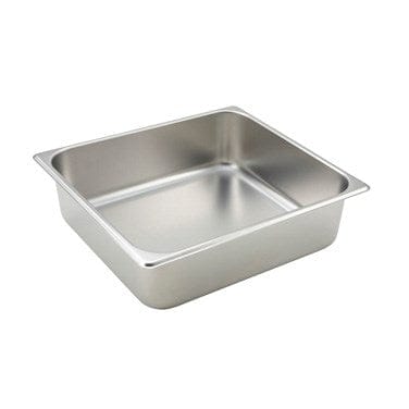 Winco Food Pans Each Winco SPTT4 Two Third Size Solid Steam Table Pan 25 Gauge Stainless Steel | Denson CFE