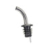 Winco Food Service Supplies Dozen / Black Winco PPM-4G Angled Stainless Steel Liquor Speed Pourer - 12/Pack | Denson CFE