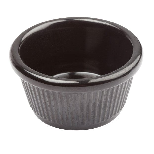 Winco Food Service Supplies Dozen / Small / Black Winco RFM-4K 4oz Fluted Ramekins, Black