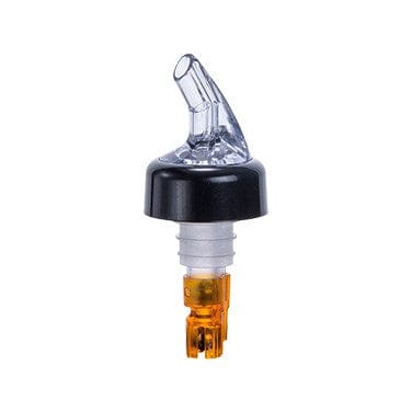 Winco Food Service Supplies Dozen Winco PPA-050 Measured Pourer 1/2 Ounce with Black Collar and Orange Tail | Denson CFE