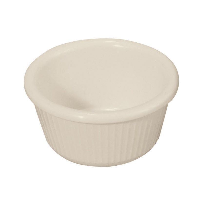 Winco Food Service Supplies Dozen Winco RFM-3B Fluted 3 Ounce Ramekin in Bone | Denson CFE