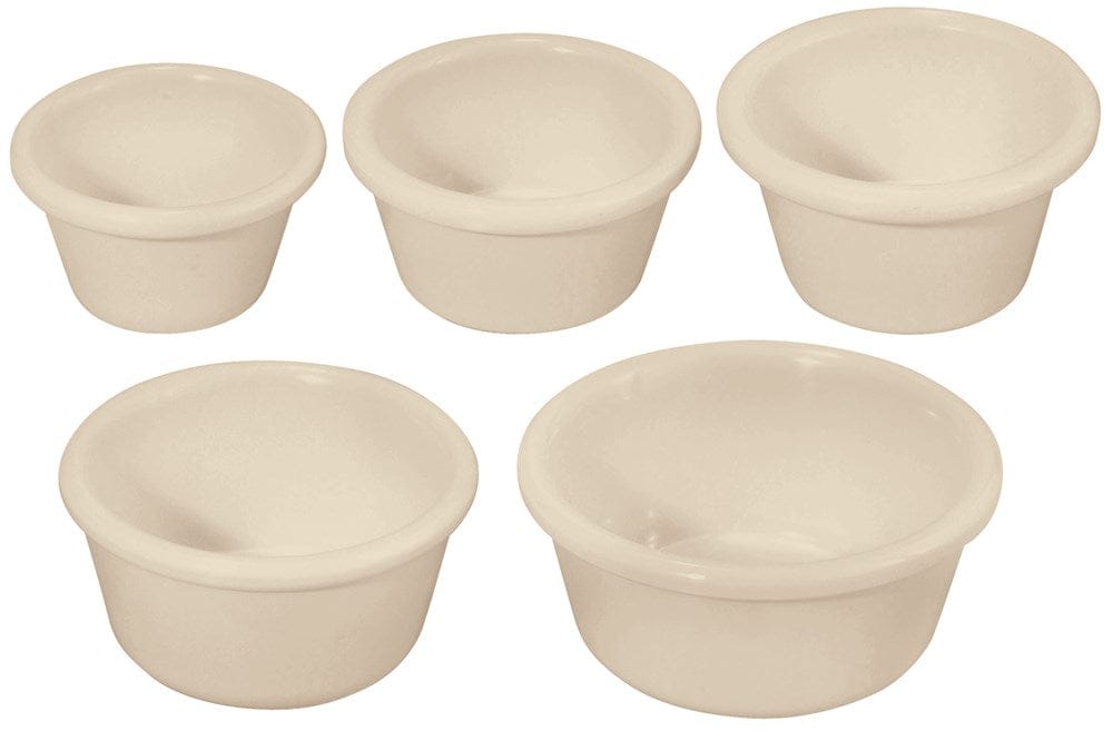 Winco Food Service Supplies Dozen Winco RP-3B 3oz Plain Melamine Ramekin in Bone | Denson CFE
