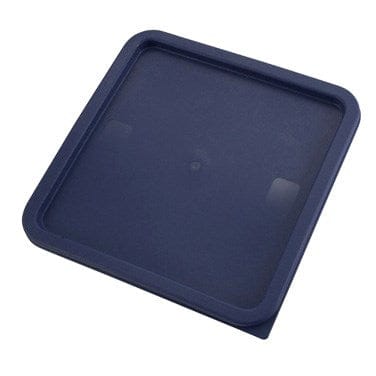 Winco Food Service Supplies Each / Blue Winco PECC-128 Blue Food Container Cover for Square Storage Containers 12 18 and 22 Quart | Denson CFE