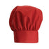 Winco Food Service Supplies Each / Red Winco CH-13RD Red 13 Inch High Professional Chef Hat with Wide Headband and Adjustable Velcro Closure | Denson CFE