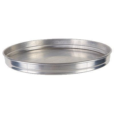 Winco Food Service Supplies Each Winco APZK1215 Stackable Aluminum Pizza Pan 12 Inch Durable Design | Denson CFE