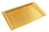 Winco Food Service Supplies Each Winco AST-2G 20" x 12" Gold Acrylic Display Tray with Snake Skin Design