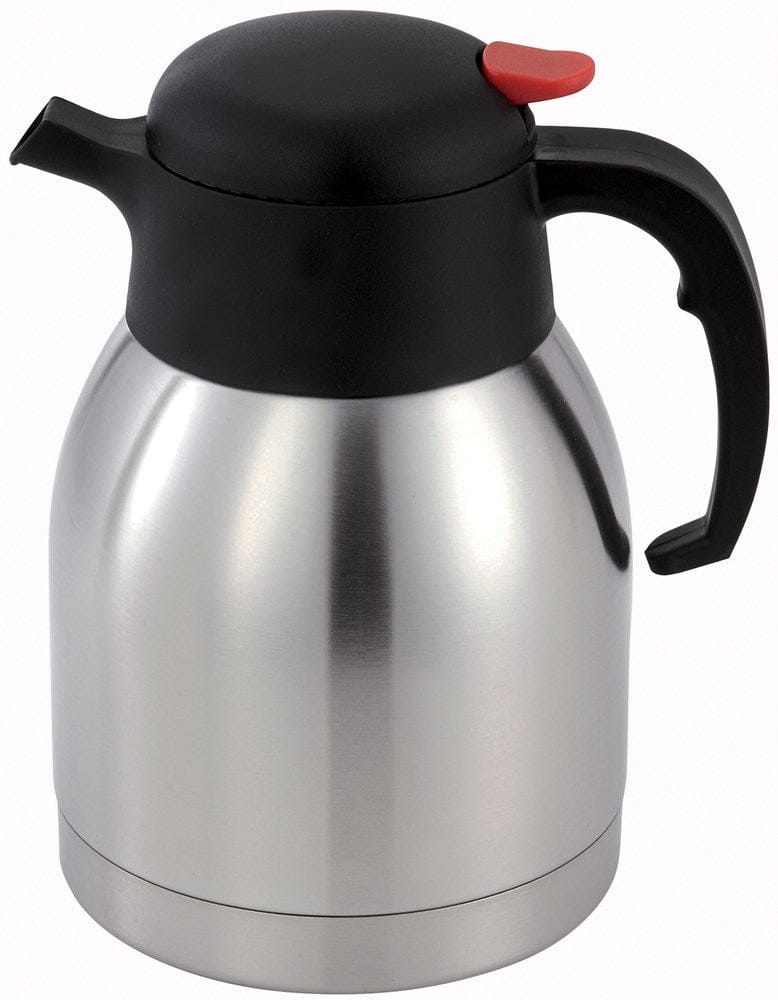 Winco Food Service Supplies Each Winco CF1.5 Stainless Steel Coffee Carafe 1.5 Liter for Exceptional Heat Retention | Denson CFE