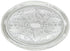 Winco Food Service Supplies Each Winco CMT-1318 Oval Chrome Plated Serving Tray with Gadroon Edge 18.75 x 13 | Denson CFE
