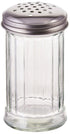 Winco Food Service Supplies Each Winco G-103 Clear Glass Cheese Shaker with Perforated Top 12 Ounce | Denson CFE