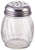 Winco Food Service Supplies Each Winco G107 Six Ounce Glass Cheese Shaker with Perforated Chrome Top | Denson CFE