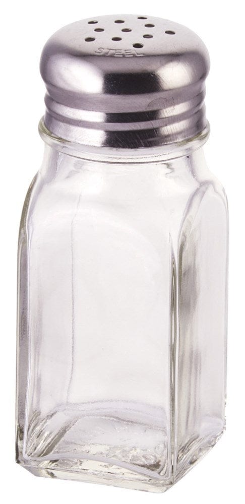 Winco Food Service Supplies Each Winco G109 Glass Square Shaker with Mushroom Top 2 Ounce | Denson CFE