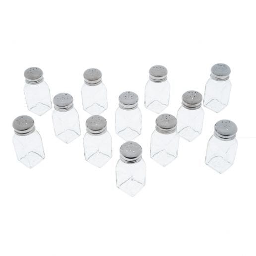Winco Food Service Supplies Each Winco G109 Glass Square Shaker with Mushroom Top 2 Ounce | Denson CFE