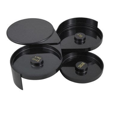 Winco Food Service Supplies Each Winco GR-3 Glass Rimmer and Margarita Salter Three Compartment Plastic NSF Certified | Denson CFE