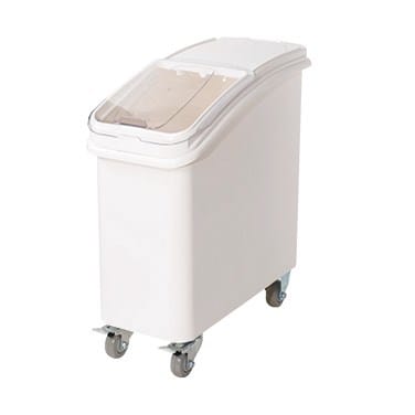 Winco Food Service Supplies Each Winco IB-21 21 Gallon Ingredient Bin with Brake Casters and Scoop | Denson CFE