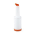 Winco Food Service Supplies Each Winco PPB-1O 1 Quart Liquor and Juice Pour Bottle with Orange Spout and Lid | Denson CFE