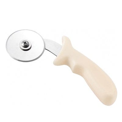 Winco Food Service Supplies Each Winco PPC-2W Pizza Cutter with Stainless Steel Blade and Polypropylene Handle | Denson CFE