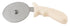 Winco Food Service Supplies Each Winco PPC4W 4 Inch Stainless Steel Pizza Cutter with Comfort Grip White Handle | Denson CFE