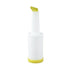 Winco Food Service Supplies Each / Yellow Winco PPB-1Y 1 Quart Liquor and Juice Pour Bottle with Yellow Spout and Lid | Denson CFE
