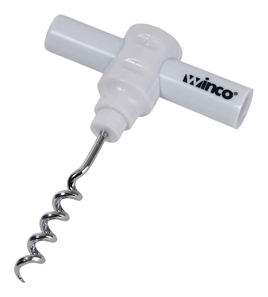 Winco Food Service Supplies Pack Winco CO-4DW White Plastic Handle Corkscrew Two Pieces Pack | Denson CFE