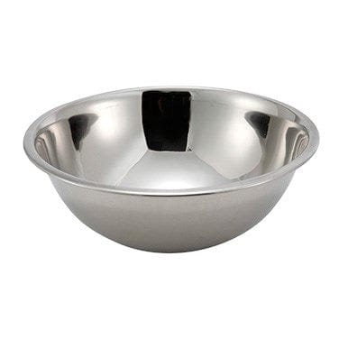 Winco Kitchen Supplies Each Winco MXB-500Q 5qt Economy Mixing Bowl, Stainless Steel - 11-1/2" Dia x 3-1/2"H | Denson CFE