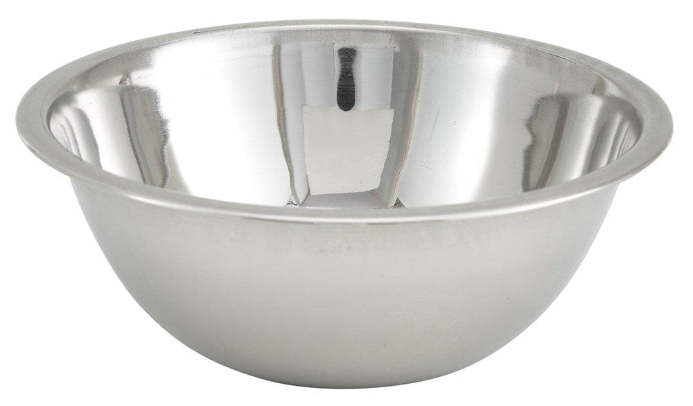 Winco Kitchen Supplies Each Winco MXBT-400Q 4 Quart Stainless Steel All Purpose Mixing Bowl | Denson CFE