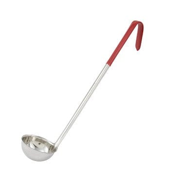 Winco Kitchen Tools Each / Red Winco LDC-2 2oz, Ladle, One-piece, Red, S/S