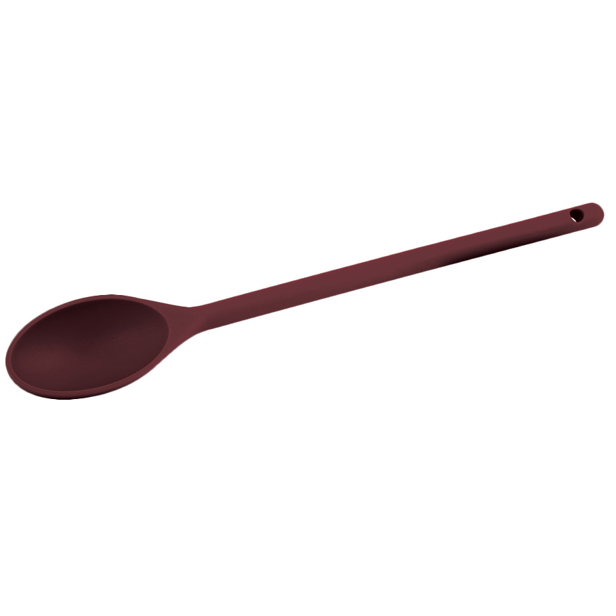 Winco Kitchen Tools Each / Red Winco NS-12R 12" Red Nylon Heat Resistant Spoon