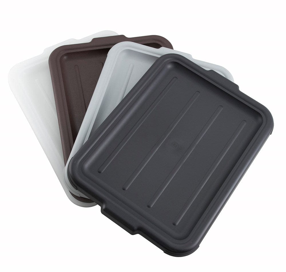 Winco Sanitation & Janitorial Each Winco PL57C Durable Polypropylene Dish Box Cover in Gray | Denson CFE