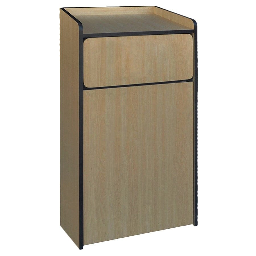 Winco Sanitation & Janitorial Each Winco WR-35 35 Gallon Waste Receptacle Enclosure with Tray Top for Clean and Fresh Commercial Spaces | Denson CFE