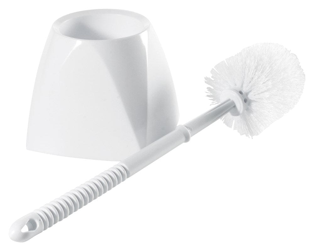 Winco Sanitation & Janitorial Set Winco BR-15SET Toilet Bowl Brush and Caddy Set White | Denson CFE