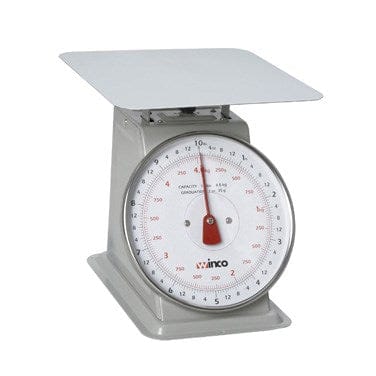 Winco Scales Each Winco SCAL-810 8 Inch Dial Portion Scale with 10 Pound Capacity | Denson CFE