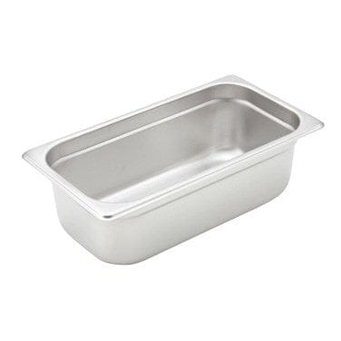 Winco Serving & Display Each Winco SPJH-304 Anti-Jam Stainless Steel Steam Pan 1/3 Size 4 Inch Deep | Denson CFE